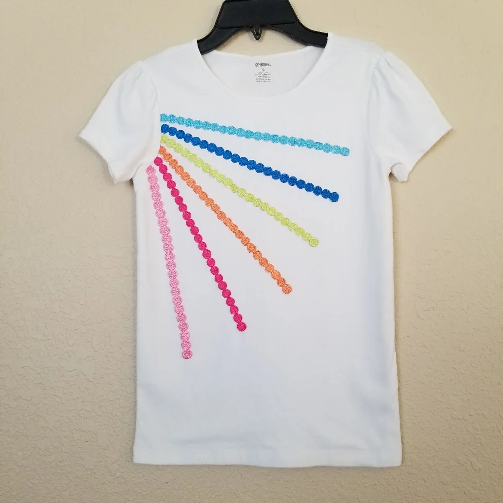 Gymboree Rainbow Dot Trim Tree Girls Size 11